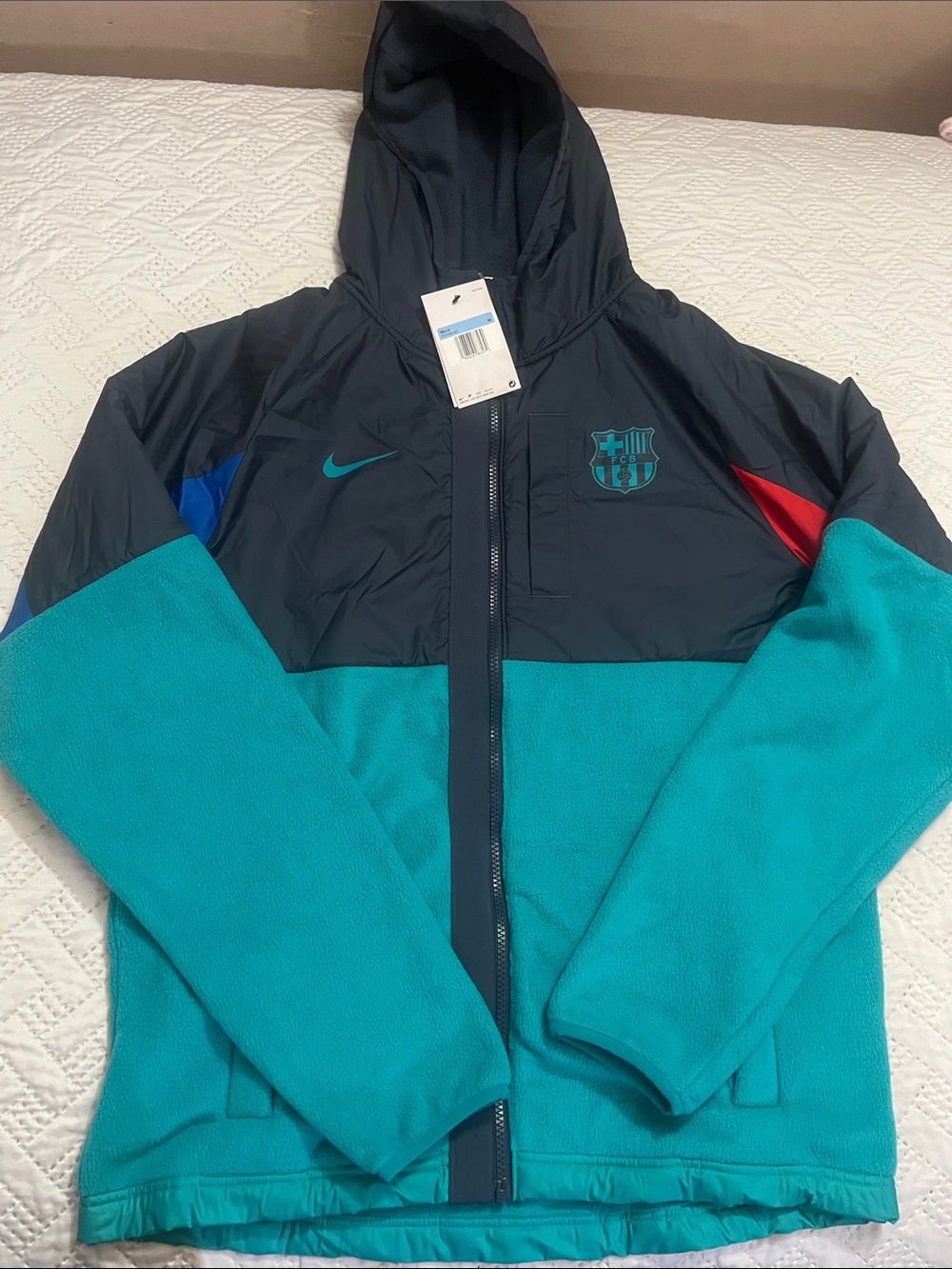 Barcelona Nike Winter AWF Jacket-Thunder Blue